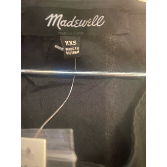 Madewell-Poplin Button-Front Midi Dress Size XXS - Picture 6 of 6